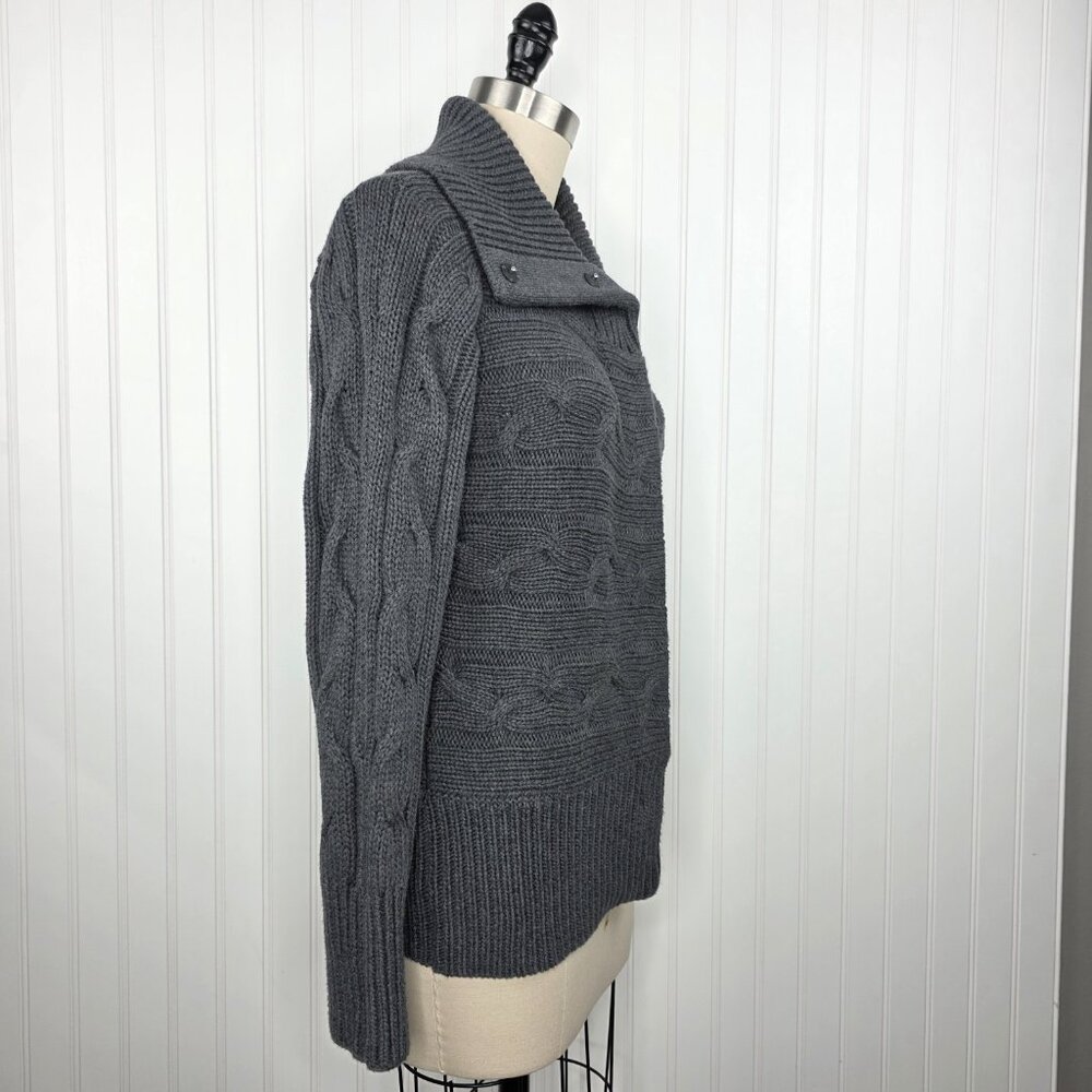 Talbots‎ Women’s Gray Knit Cardigan – Stylish & Comfortable Size Large - Picture 3 of 6
